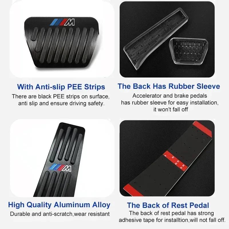 -Car Pedals Cover Brake Pedal Cover For BMW 5 Series X3 X5 G30 G20 F10 F07 F30 E90 E60 F15 G23 E83 E84 F48 G32 G01 G02 G05 G60