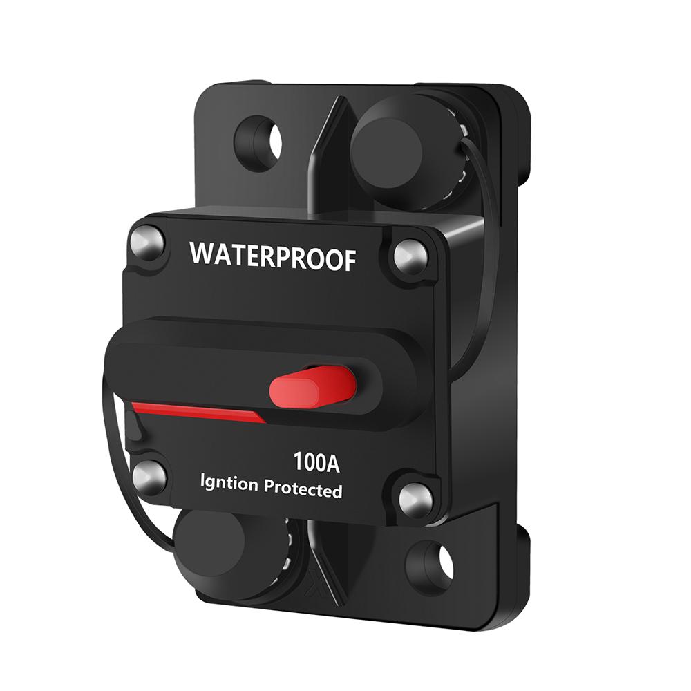 DaierTek 30A-300A Circuit Breaker 12V Trolling with Manual Reset Boat Manual Power Protect for Audio Fuse Car 48VDC Waterproof