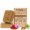 Ghor Soap Skin Brightning Soap with Kesar and Chandan, 100g, Natural Face and Body Soap, All Skin Types