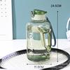 Water Bottle Large Capacity Water Cup Boys Fitness Sports Kettle Ton Barrel High Temperature Resistant Plastic Simple Big Belly Cup Direct Drinking
