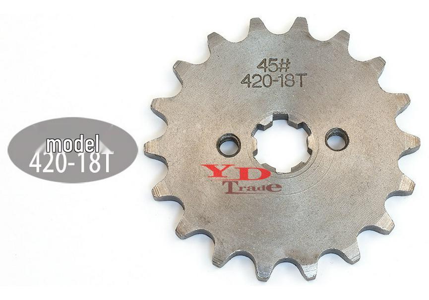 Off-Road Motorcycle ATV Beach Buggy Kart 420 Flywheel with 10-19T Small Sprocket Chain Gear