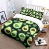 Avocado-Themed Cozy Three-Piece Set  Kid'S And Adults' Bedroom Decor, Exquisite Three-Piece Bedding Set Gift