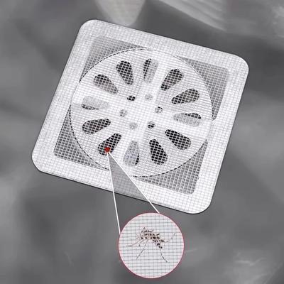 3 Stück Einweg-Haarfänger für Dusche Mesh Duschabflussabdeckungen Bodenabfluss Sieb Filter Mesh Aufkleber Badezimmerzubehör