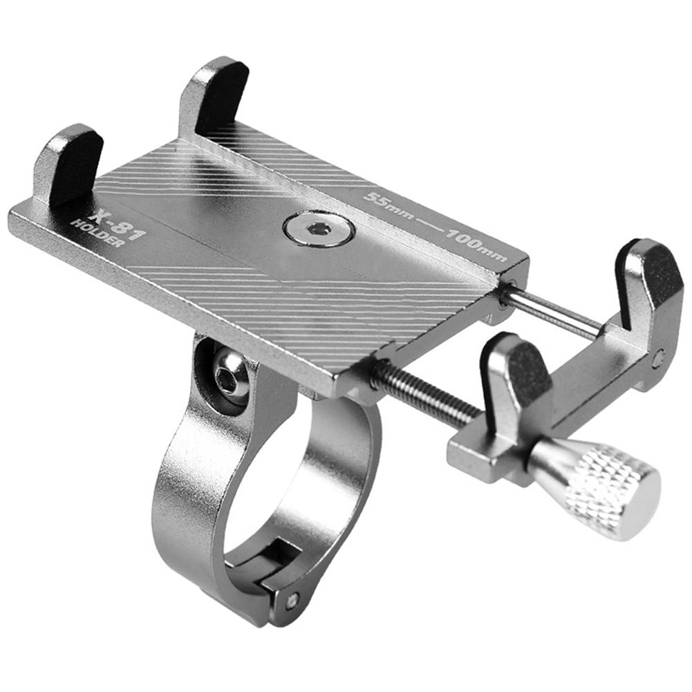 Mountain Bike Phone Holder Aluminum Alloy Adjustable Bike Mount Cell Phone GPS Mount Holder Rotating  Clamp