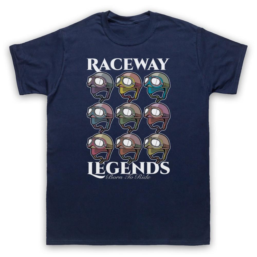 Raceway Legends Born To Ride Speedway Motorbike Racing Mens And Womens T-Shirt 4XL
