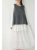 Spring Sweet Mori Girl Embroidered Lace A-Line Skirt