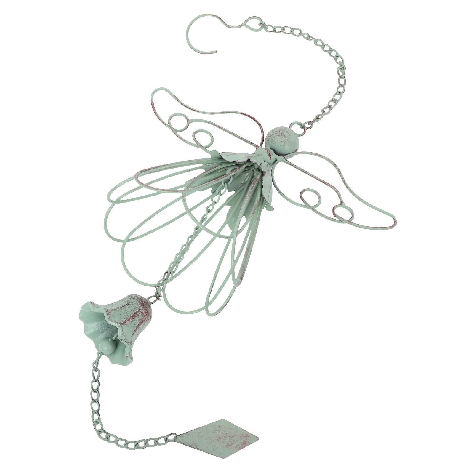 

Деревенский чугунный колокольчик ветра, винтажный колокольчик для декора сада и патио, успокаивающий звук, подвесное уличное украшение, ретро колокольчики-ангелы