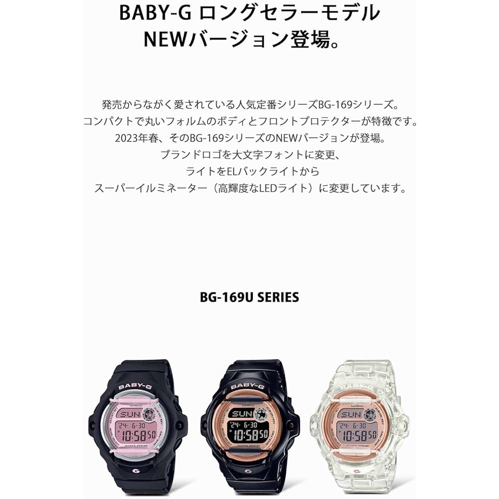 Casio Baby-G BG-169UG-1JF Women's Watch Black Analog Digital Waterproof