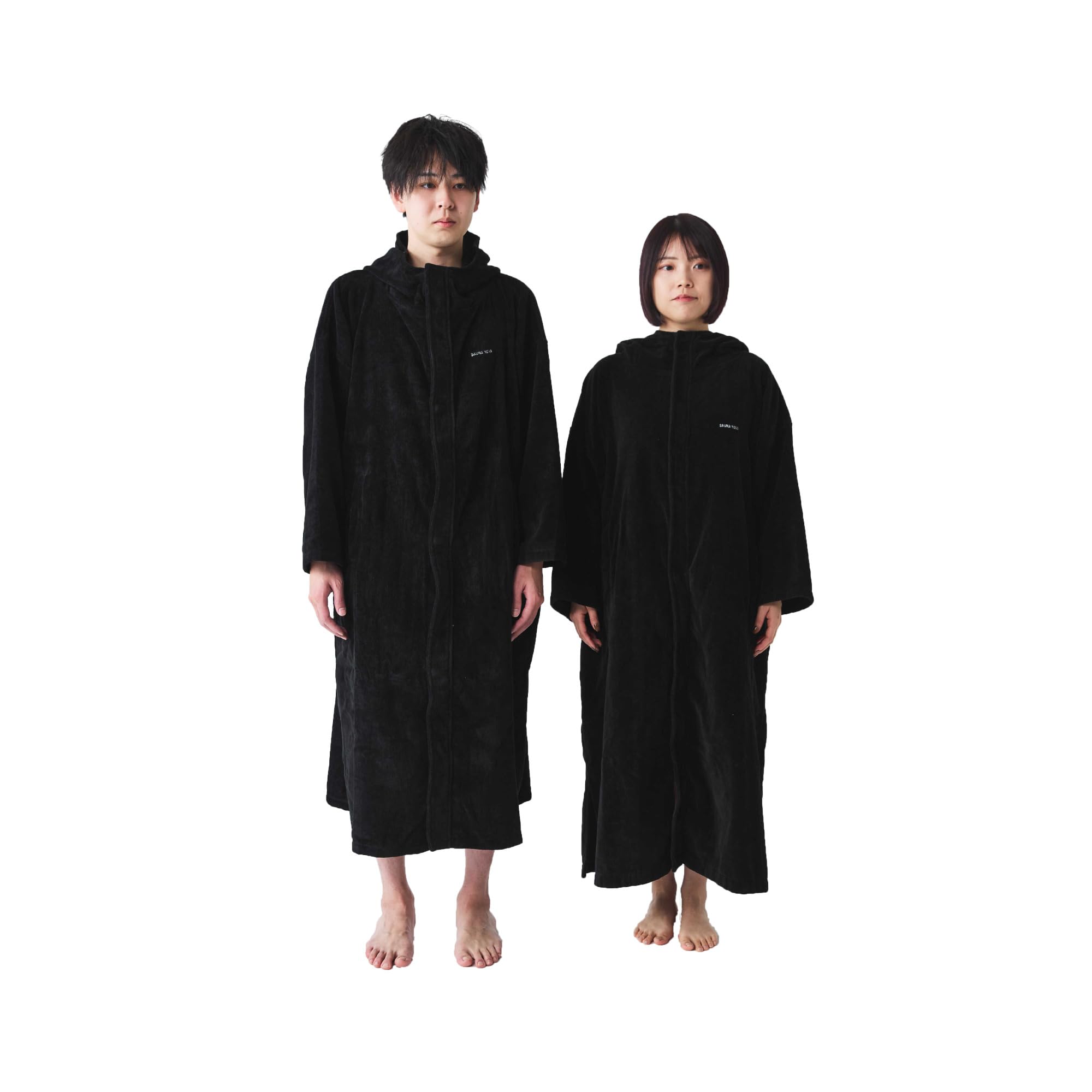 

сауна сауна серфинг органическое полотенце для мужчин и с черным [S SaunaNova] Пальто с передним открытием, легко надеваемое, пончо, пончо, 100% хлопок, длинное, оверсайз, чёрный