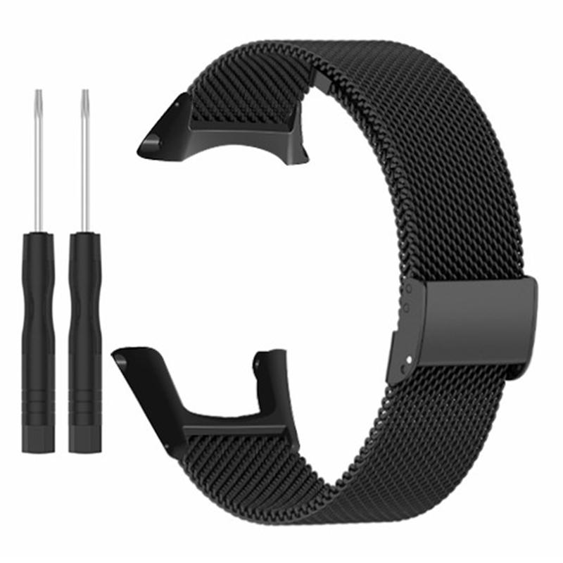 

Для Sunnto Ambit 3/Ambit 3 Sport/Ambit 3 Run Ремінець для годинника Міланський сітчастий ремінець з нержавіючої сталі Black