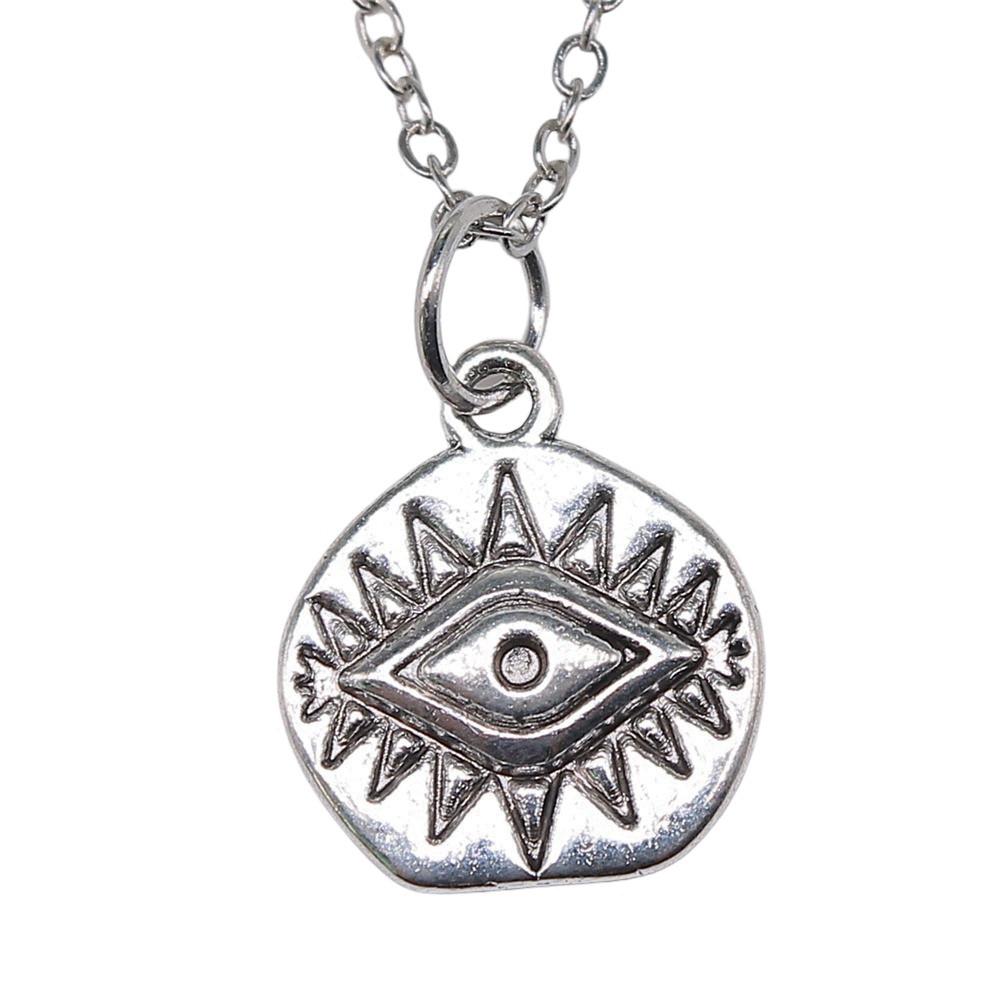 Knot Pendant Necklace Talisman Amulet Celtic Occult Protection Jewelry 40cm Short Chain