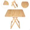 Foldable Square Table Home Furniture Wood Portable Small Apartment Camping Side Tables for