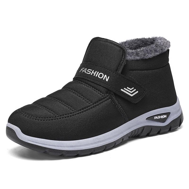 Women's Winter Velcro Fleece-Lined Ankle Boots - Warm Cotton Snow Shoes