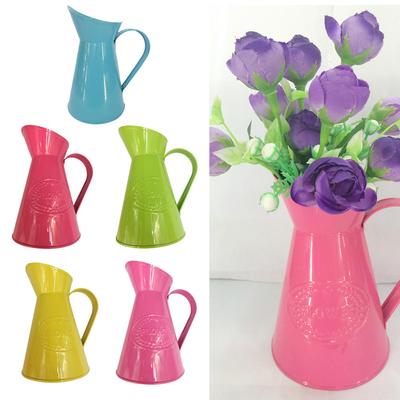 Landhausstil Metallvase Blumentopf Krug Halter Hochzeit Retro