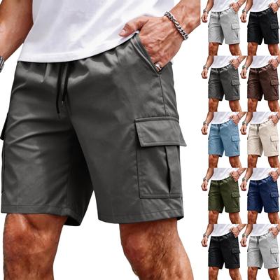 Herren Cargo-Shorts Lässig Leicht Kordelzug Herren Cargo-Shorts mit Taschen Herrenshorts Cargo für Outdoor Arbeitsshorts für Herren