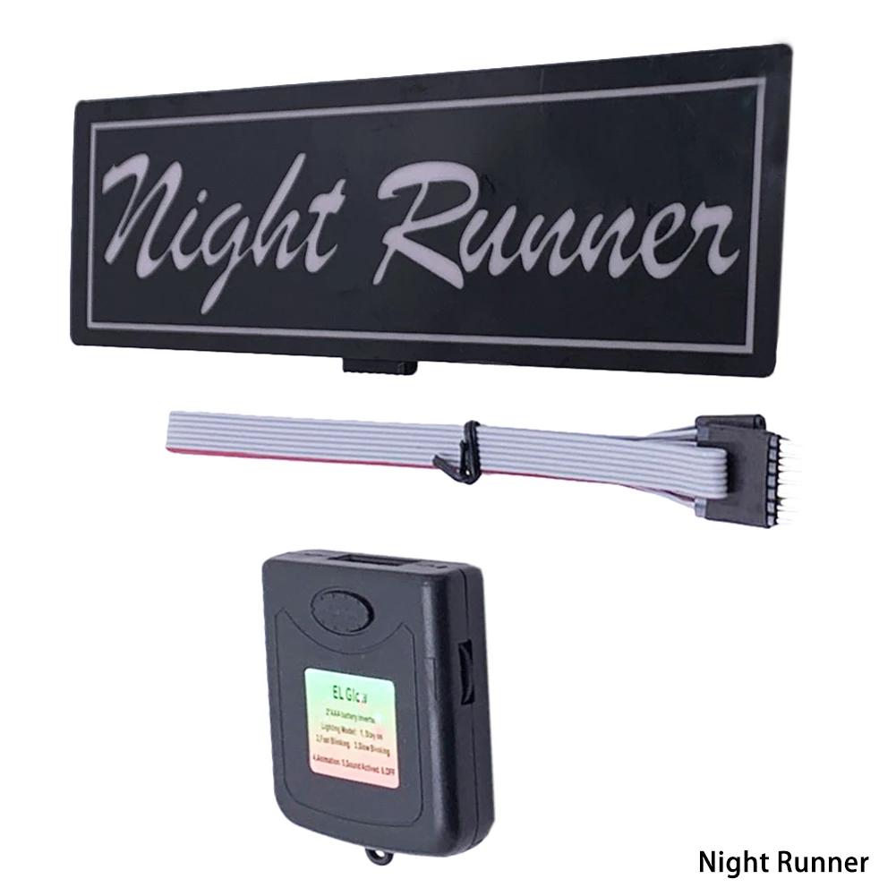 5 Stars Wanted Led Light-Emitting Window Sticker Windshield Sticker Jdm Decorative Car Accessories Light Board Without Battery