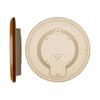 CASIO Wall Clock, Radio Wave, Analog, Second Hand Stops At Night, Quiet, Diameter 34cm, Easy To See, Large, Wooden, Dark Place, Automatic Lighting,