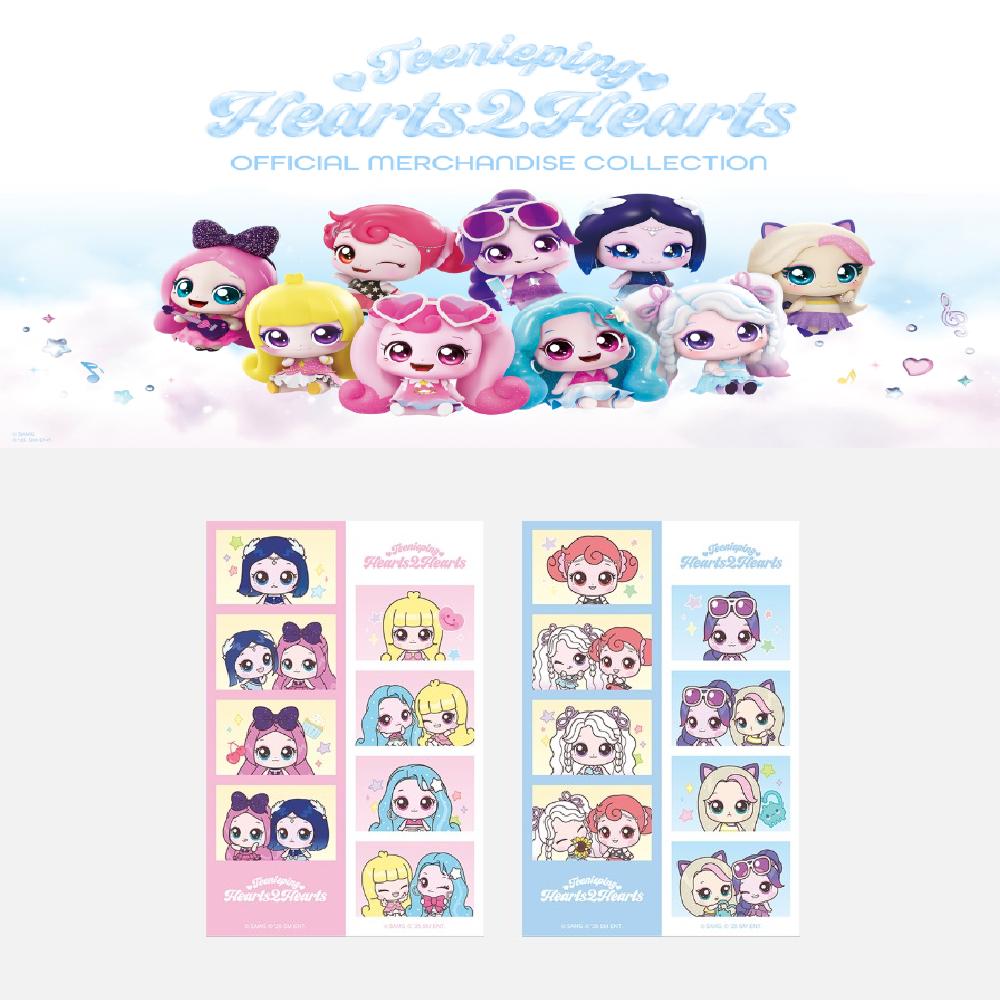 Teenieping X Hearts2Hearts 4 Cut Photo Sticker
