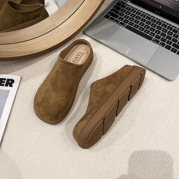 Fashion Rubber Slippers Shoes Cover Toe Mules For Women 2025 Loafers Luxury Slides Platform Designer Mules For Women 2025 Loafers Slippe