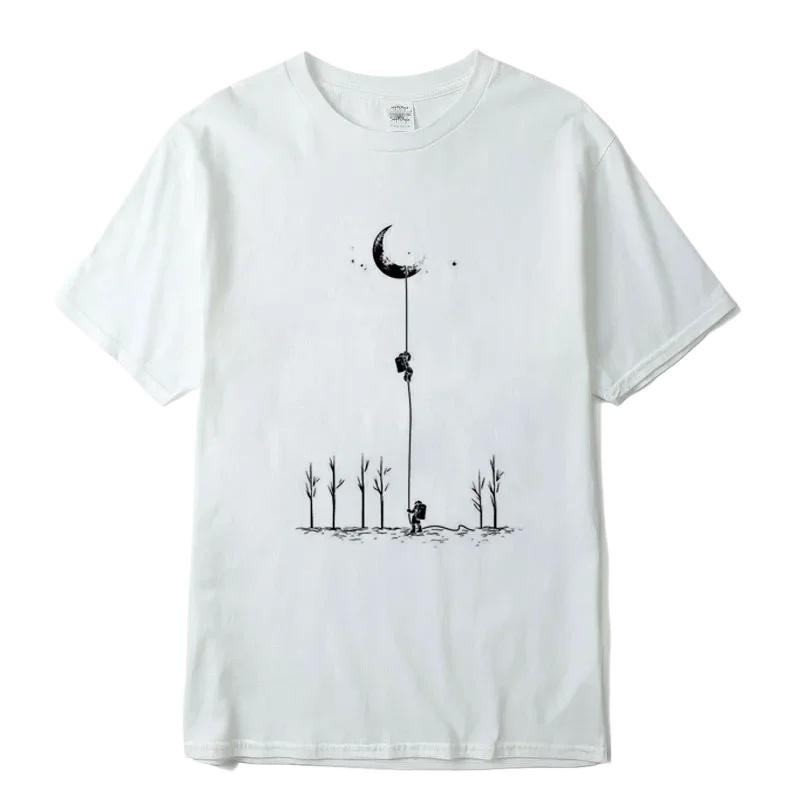 Summer Unisexs High Quality 100 Cotton Cool Funny Casual Loose Oneck Tshirt Male Soft Breathable SweatAbsorbent Hip Hop Tees XL