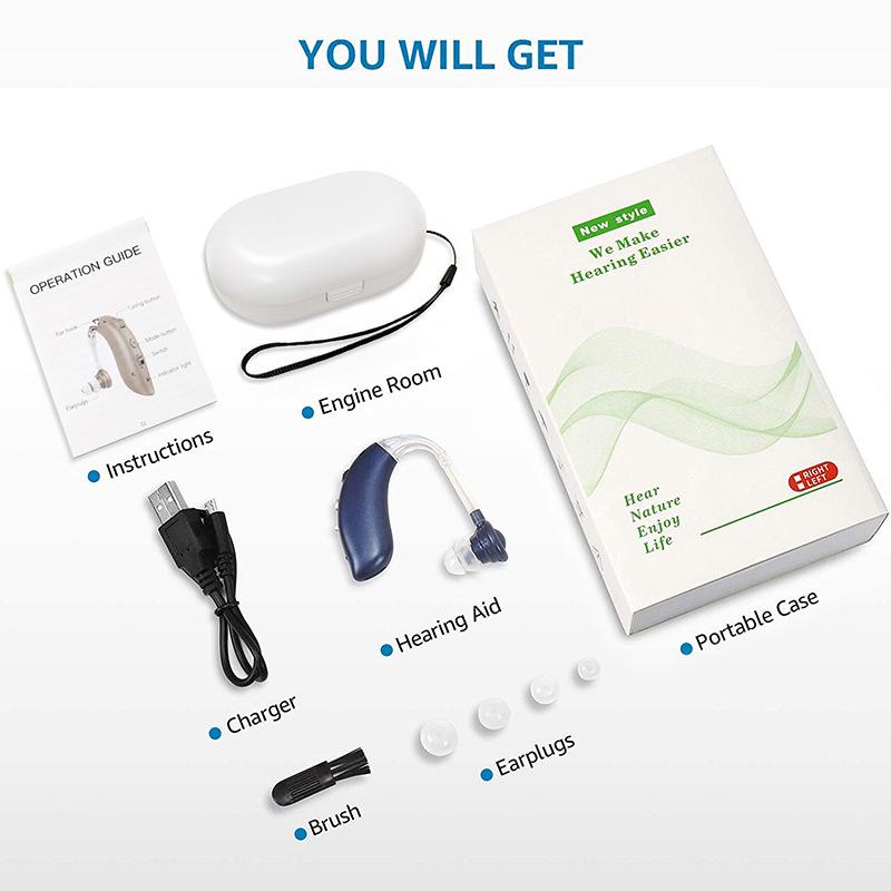 Gumi Intelligent Noise Reduction Rechargeable Hearing Aid for Seniors