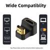 360 Degree U Shape HDTV Adapter HDMI 2.1 Male To Female 8K@60Hz Connector for Portable Display Monitor Accessories Up&Down Angle
