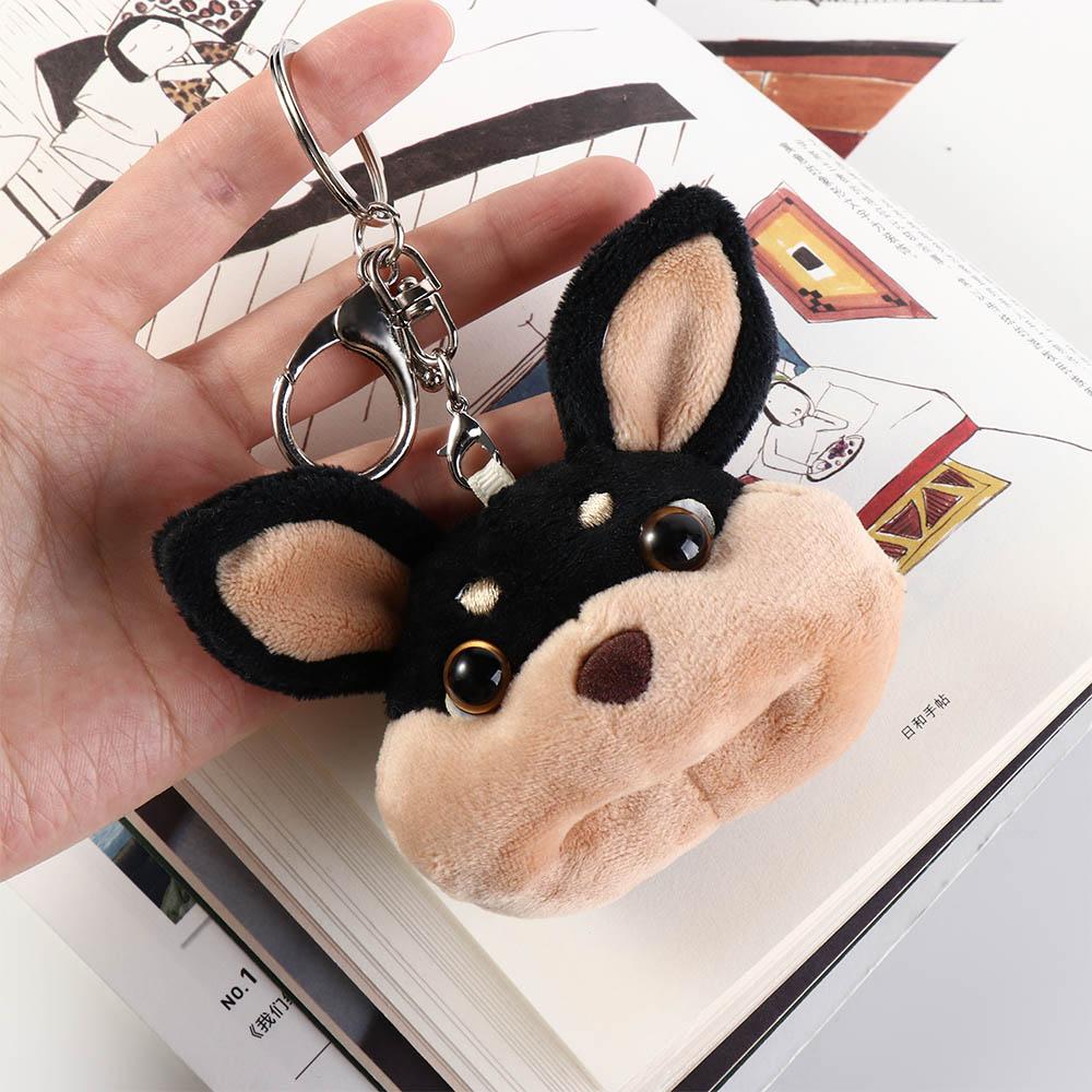 Bee Dog Plush Bee Dog Keyring Cartoon Bee Dog Plush Keychain Bee Dog Plush Doll Keychain  Girl Boy