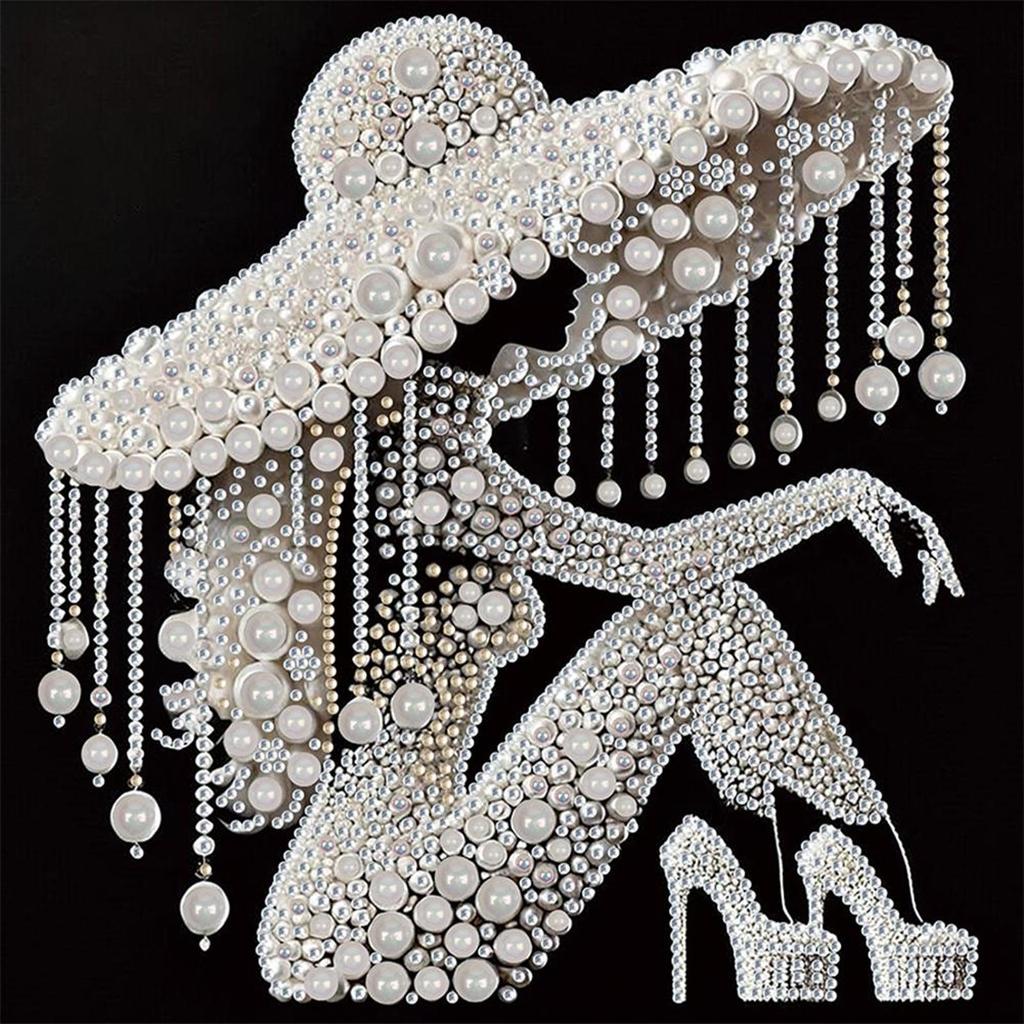 5D DIY Teilweise Speziell Geformter Bohrer Diamant Malerei Set Elegante Dame Dekoration