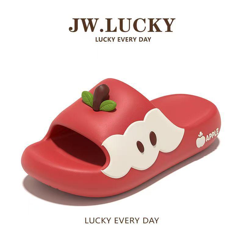 

Тапочки-яблоки мандаринка женские летние с мультяшным дизайном, милые, удобные домашние, парные, сандалии из ЭВА 34-35