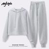 MJ STYLE Damen 2025 Herbst Kapuzenpullover & Hose Set