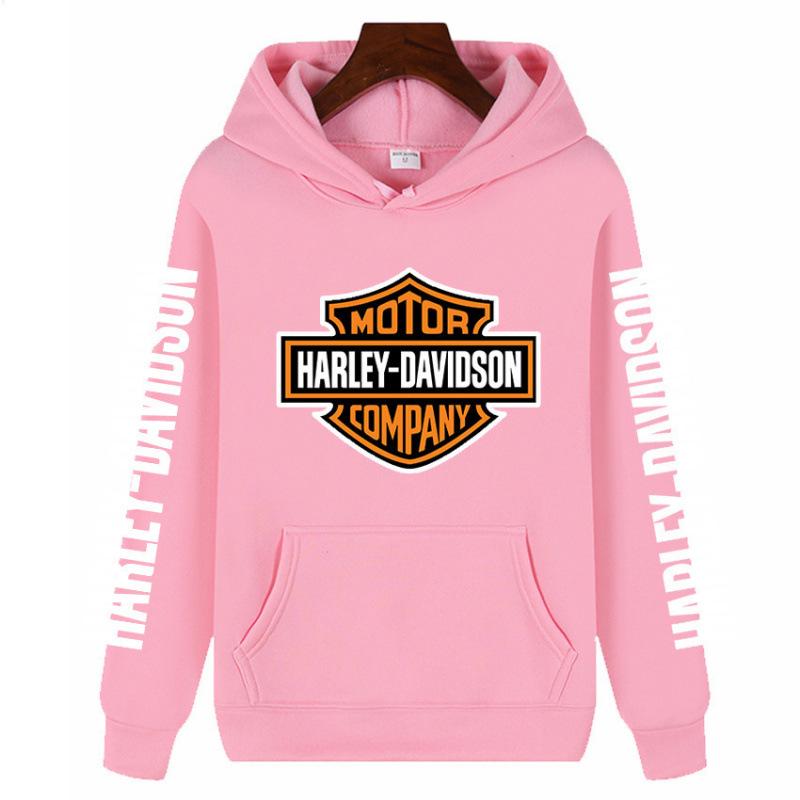 2024 European Fashion Multi-color Hooded Sweatshirt for Spring and Autumn S розовый