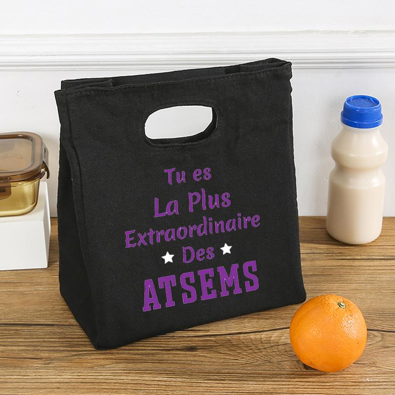 Une Super Atsem Toi Ne S'oublie Jamais Comme Print Lunch Bag Summer Jiuce Ice Cooler Bag Picnic Insulated Thermal Bag Astem Gift