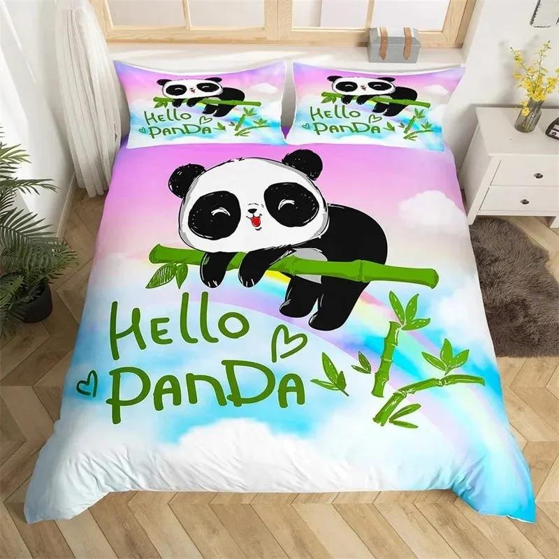 Lovely Baby Elephant Flowers Duvet Cover Set Cute Cartoon Animals Bedding Set Giraffe Quilt Cover Twin Full For Girls Boys Gift