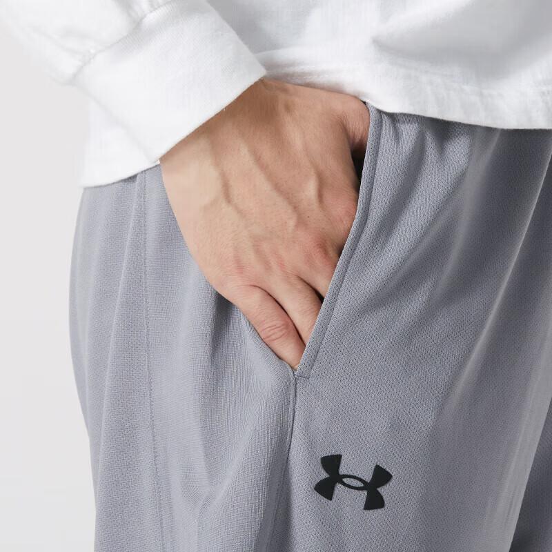 Under Armour Solid Color Short Hooded Thick Warm Down Jacket With Drawstring Knit Sports Pants Casual Sports Set Men Sets 23600801-001+23600703-014