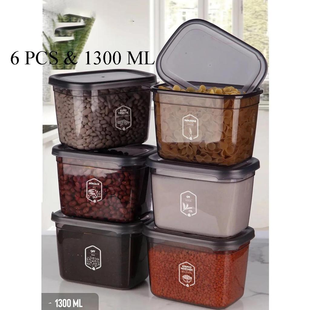 Luftdichte Lebensmittelaufbewahrungsbehälter-Sets – Transparenter BPA-freier Vorratskammer-Organizer, Stapelbare auslaufsichere Snackgläser für die Küche