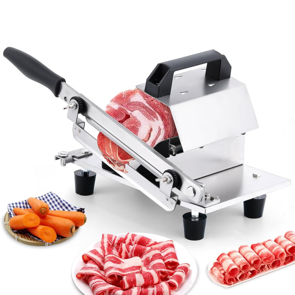 Moongiantgo Frozen Meat Automatic Meat Shabu Shabu Blade Length For Meat Slice Thickness Stainless Meat Frozen Meat Chinese Herbal Hard Vegetables