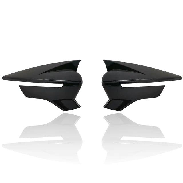 Capace oglinzi laterale negru lucios/fibră de carbon Capace pentru Seat Leon MK3 MK3.5 5F ST FR Cupra 2013- capac carcasa oglinzii retrovizoare