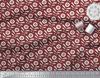 Soimoi Red Japan Crepe Satin Fabric Geometric Floral Print Sewing Fabric Metre 42 Inch