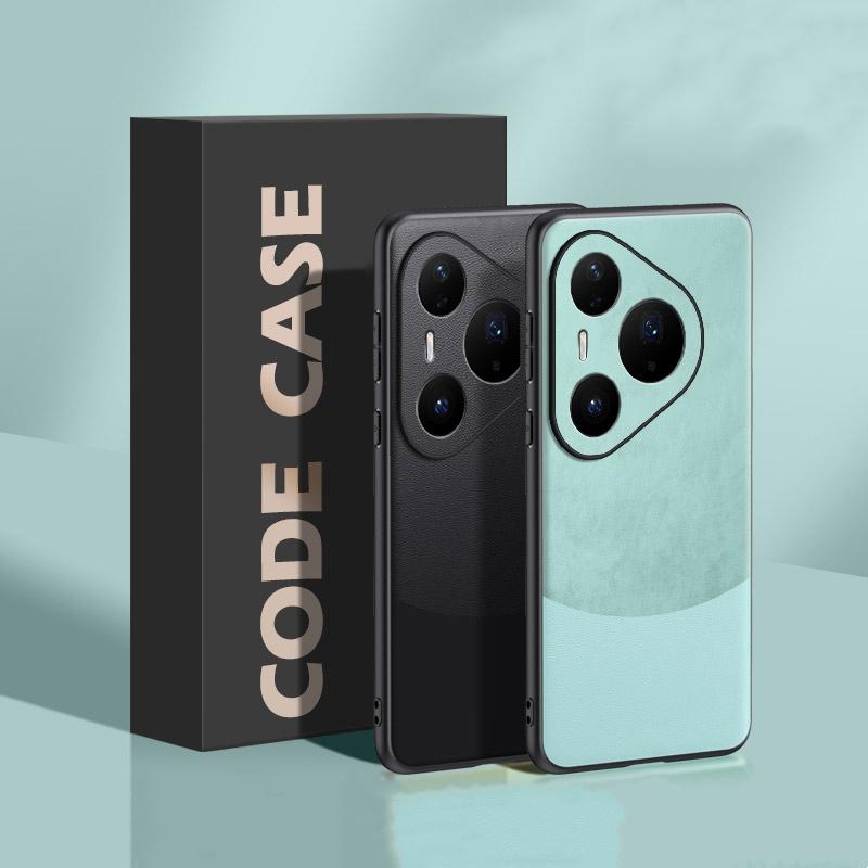 Luxury Vegan PU Leather Back Case for Huawei Pura 80 Ultra / 80 Pro+ / Pro 80 Version Matte Silicone Shell Protection Bumper
