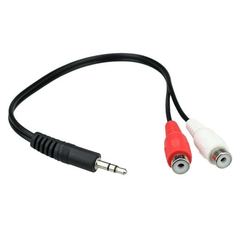 3.5mm To Dual RCA Audio Cable - 1-to-2 Female Connector
