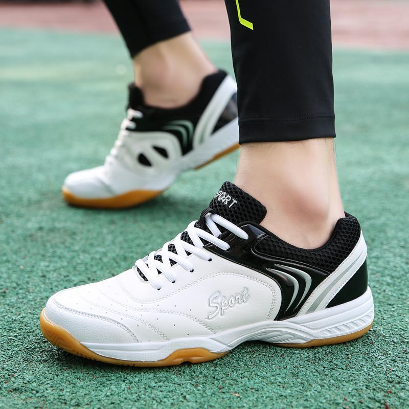 Unisex Microfiber Rubber Soft Bottom Non-Slip Wear-Resistant Tennis Sneakers Feather Training Sneakers