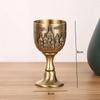 25ml Wine Glasses Vodka Goblet Bronze Liquor Spirits Cup Mini European Retro Relief Castle Wedding Tumbler for Party Decoration