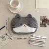 Cute Plush Animal Pencil Case Stationery Pen Bag Portable Makeup Bag Student Sundry Organizer Pouch Back To School Gifts