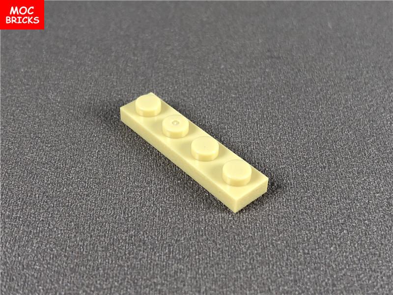 

Non-Toxic 100Pcs/Lot Moc Bricks Plate 1X4 3710 Diy Assembled Particles Building Blocks Educational Figures Kids Toys