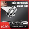 Heißer Autoaufkleber 4 Stück Metall Auto Rad Reifen Ventile Reifenventilschäfte Zubehör für Mercedes Benz AMG A B R G Klasse GLK GLA CLA GLB