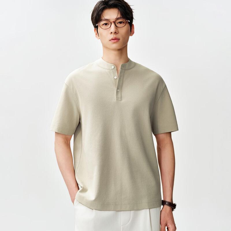 Men s Sorona Breathable Cooling Henley Short-Sleeve T-Shirt L