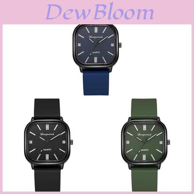 Quarz-Armbanduhr im Vintage-Stil mit Silikonarmband für Herren und Damen
