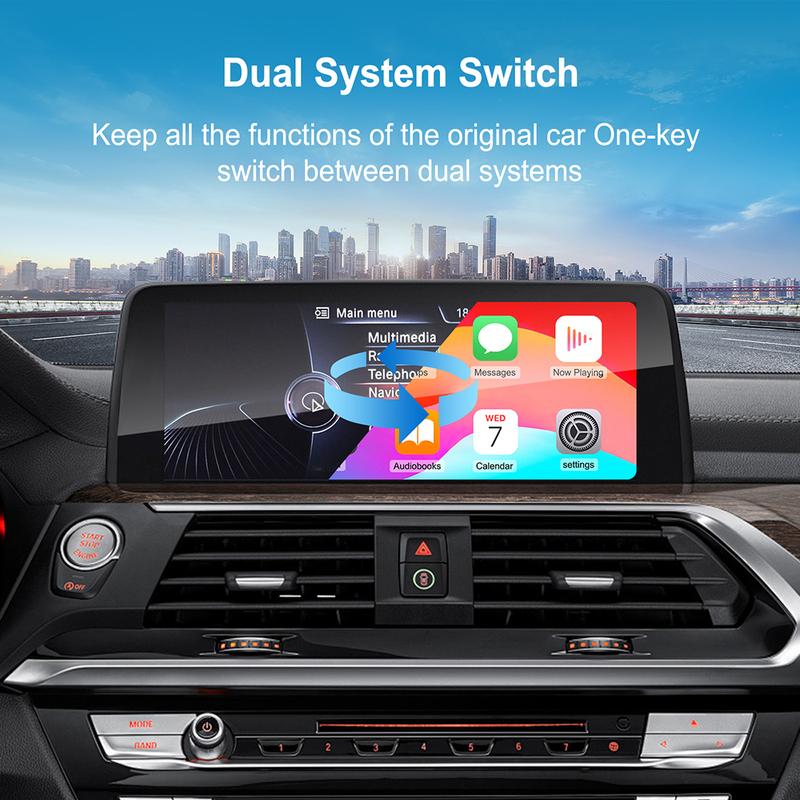 ANYFAR Wireless CarPlay Android AUTO For BMW NBT CIC System For BMW 5 Series F10 F11 2011-2017 NBT CIC Systems Support Phase Airplay