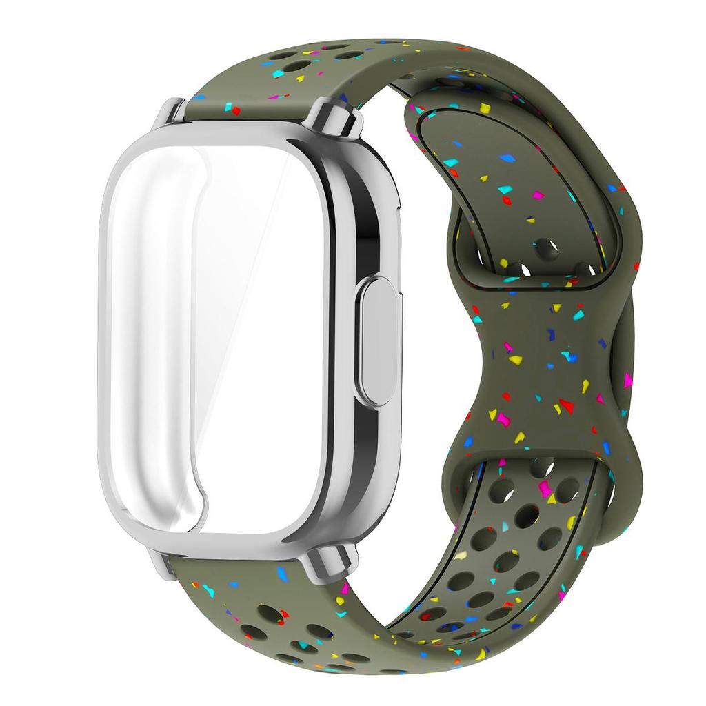 Řemínek+Pouzdro Pro Xiaomi Redmi Watch 5 active 5 Lite Ochranný Kryt Celý Displej TPU Měkký Kryt a Silikonový Prodyšný Sportovní Pásek
