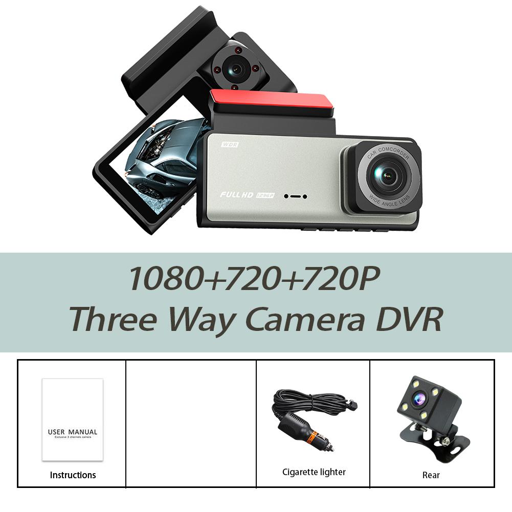 

2,35-дюймовый IPS-экран 3Way HD 1080P WiFi Dash Mini Cam Передний регистратор Обратное изображение Мобильный Интернет Супер ночное видение NONE